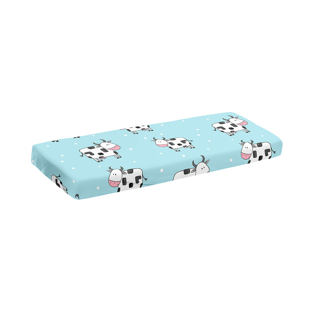Doodle Cow Pattern Print Piano Keyboard Cover