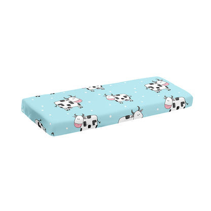 Doodle Cow Pattern Print Piano Keyboard Cover