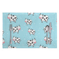 Doodle Cow Pattern Print Placemat