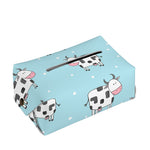 Doodle Cow Pattern Print Rectangle Tissue Box Cover