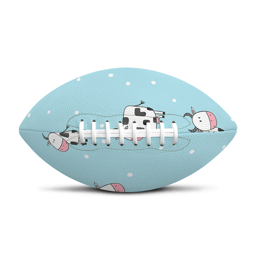 Doodle Cow Pattern Print Rugby Ball
