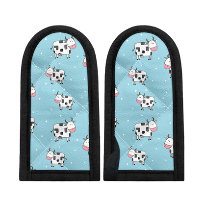 Doodle Cow Pattern Print Skillet Handle Cover