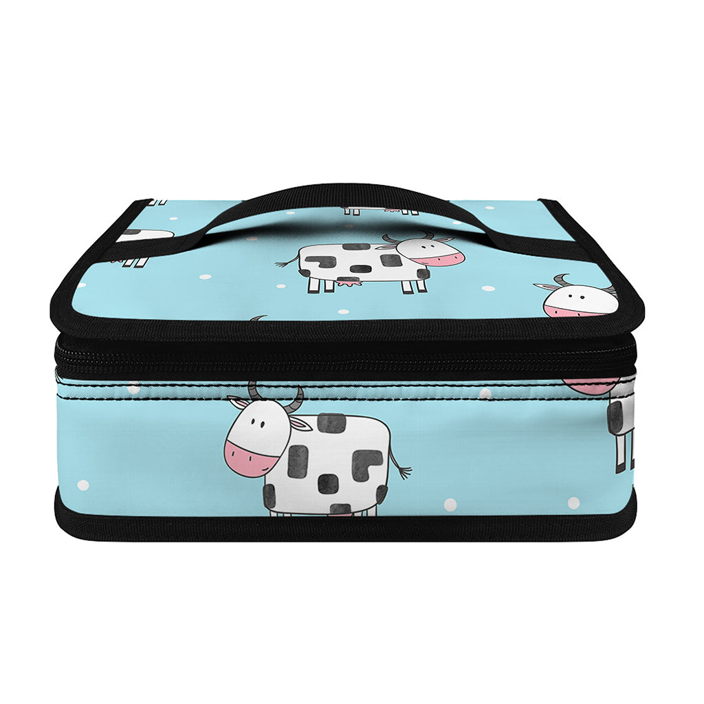 Doodle Cow Pattern Print Small Lunch Bag