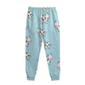 Doodle Cow Pattern Print Sweatpants