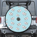 Doodle Cow Pattern Print Tire Cover With Camera Hole