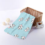 Doodle Cow Pattern Print Towel