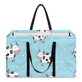 Doodle Cow Pattern Print Utility Tote Bag
