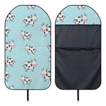 Doodle Cow Pattern Print Waterproof Car Seat Cover