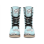 Doodle Cow Pattern Print Winter Boots