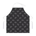 Doodle Crown Pattern Print Adjustable Apron