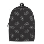 Doodle Crown Pattern Print Backpack