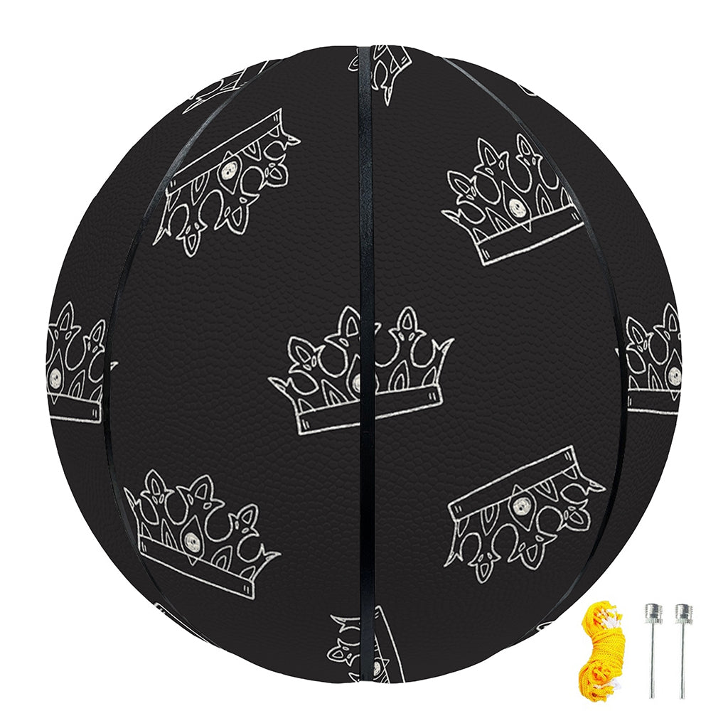 Doodle Crown Pattern Print Basketball