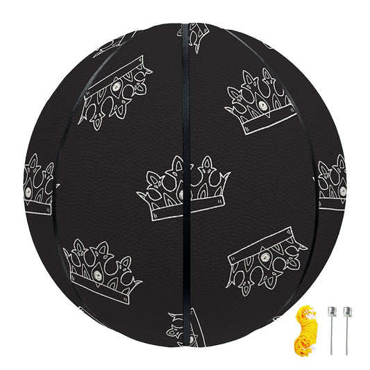 Doodle Crown Pattern Print Basketball