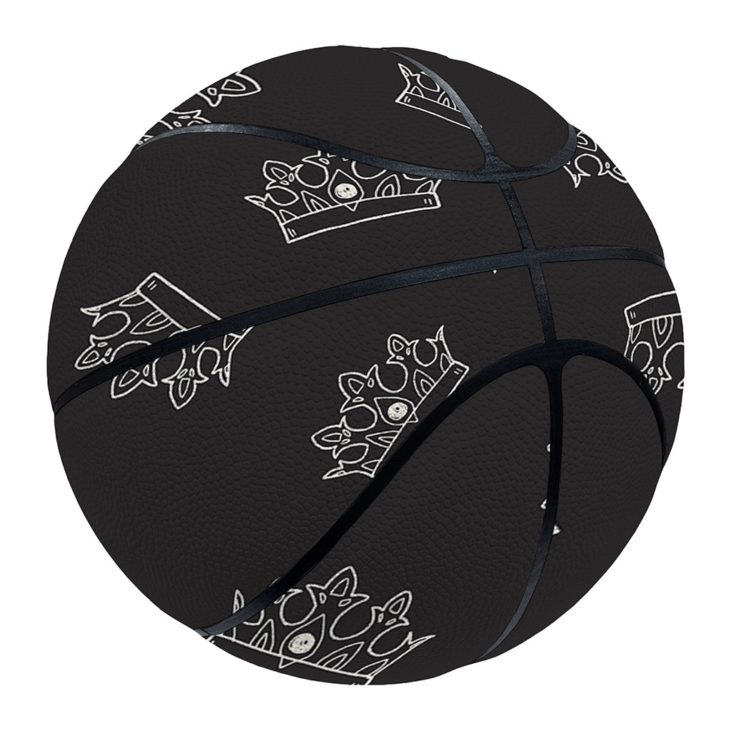 Doodle Crown Pattern Print Basketball