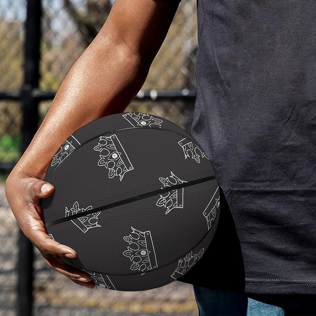 Doodle Crown Pattern Print Basketball