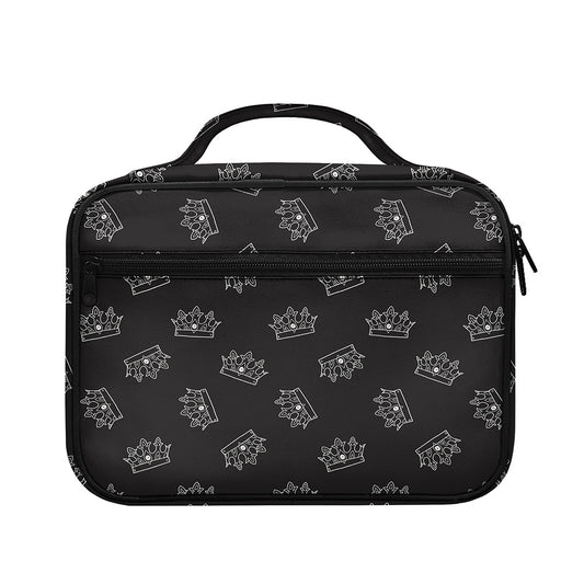 Doodle Crown Pattern Print Briefcase Bible Bag