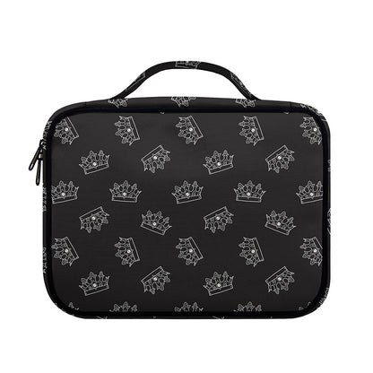 Doodle Crown Pattern Print Briefcase Bible Bag