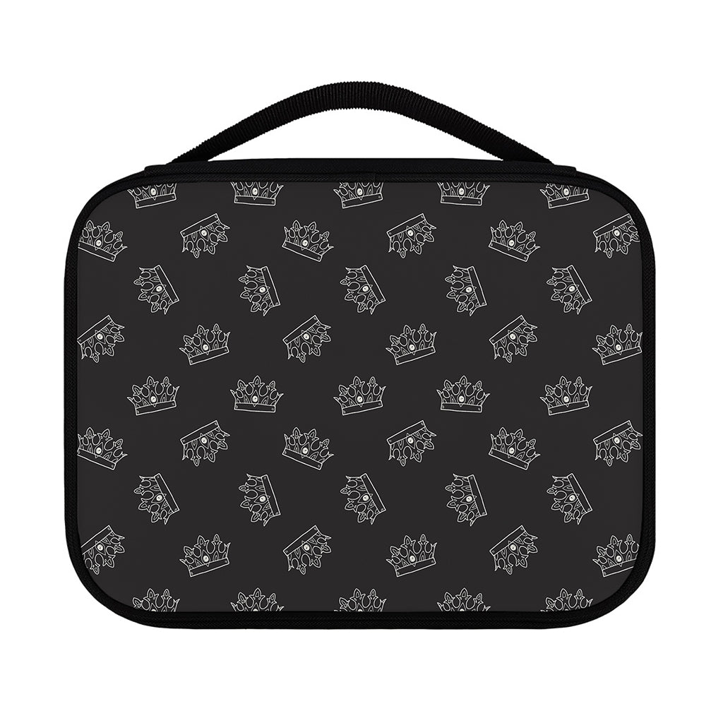 Doodle Crown Pattern Print Classic Bible Case