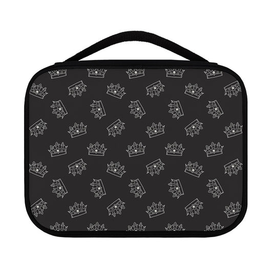 Doodle Crown Pattern Print Classic Bible Case