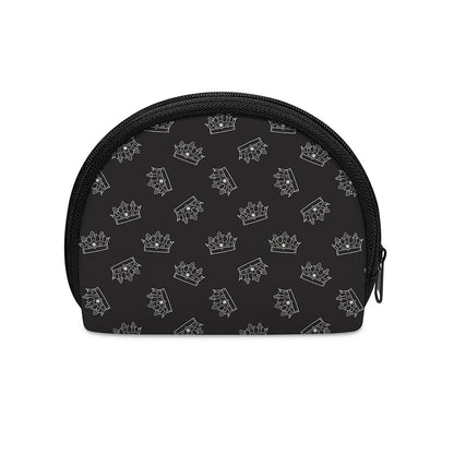 Doodle Crown Pattern Print Coin Purse