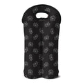 Doodle Crown Pattern Print Double Neoprene Wine Tote