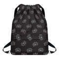 Doodle Crown Pattern Print Drawstring Backpack