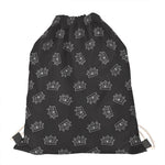 Doodle Crown Pattern Print Drawstring Bag