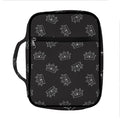 Doodle Crown Pattern Print Front Pocket Bible Bag