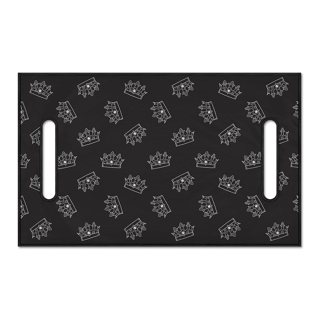 Doodle Crown Pattern Print Golf Cart Seat Cover