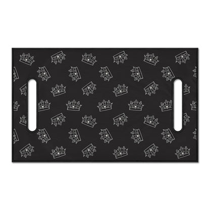 Doodle Crown Pattern Print Golf Cart Seat Cover