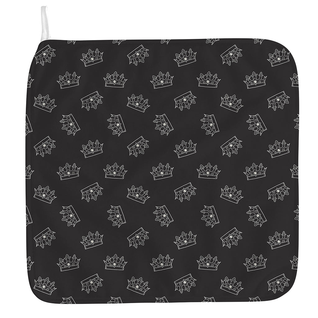 Doodle Crown Pattern Print Hand Towel
