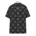 Doodle Crown Pattern Print Hawaiian Shirt