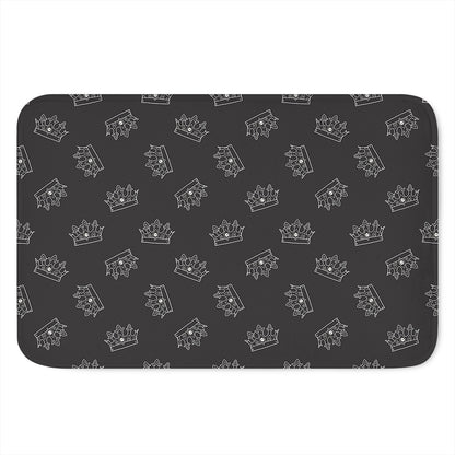Doodle Crown Pattern Print Indoor Door Mat