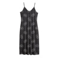Doodle Crown Pattern Print Jersey Midi Cami Dress