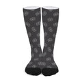 Doodle Crown Pattern Print Long Socks