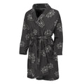 Doodle Crown Pattern Print Men's Bathrobe
