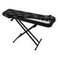 Doodle Crown Pattern Print Piano Keyboard Cover