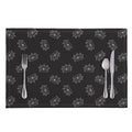Doodle Crown Pattern Print Placemat