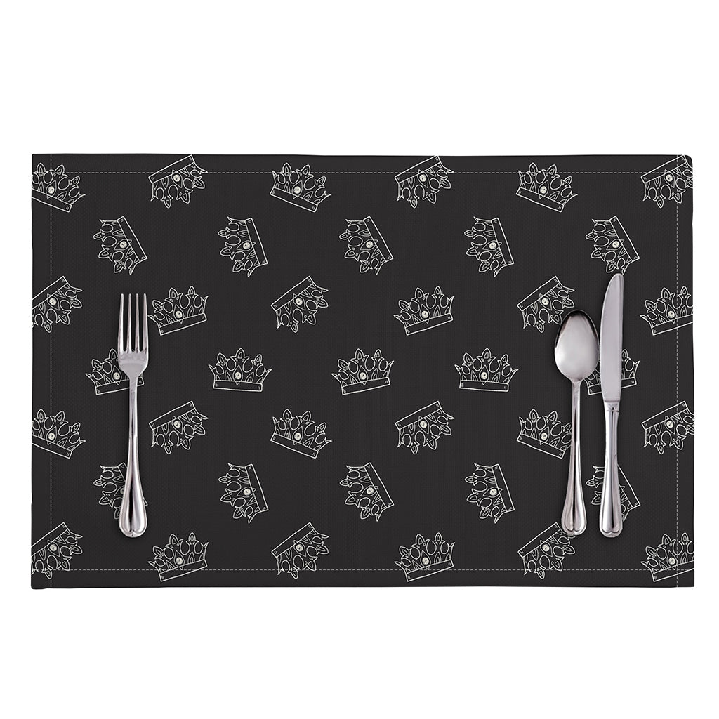 Doodle Crown Pattern Print Placemat