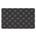 Doodle Crown Pattern Print Polyester Doormat