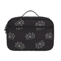 Doodle Crown Pattern Print Portable Lunch Bag
