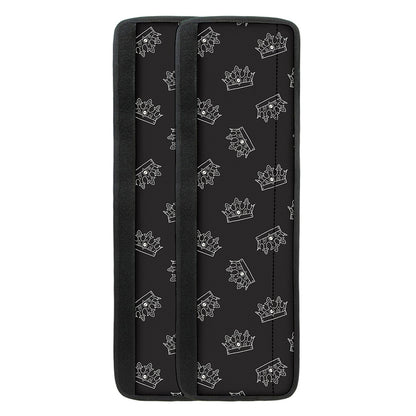 Doodle Crown Pattern Print Refrigerator Handle Covers