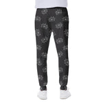 Doodle Crown Pattern Print Scuba Joggers