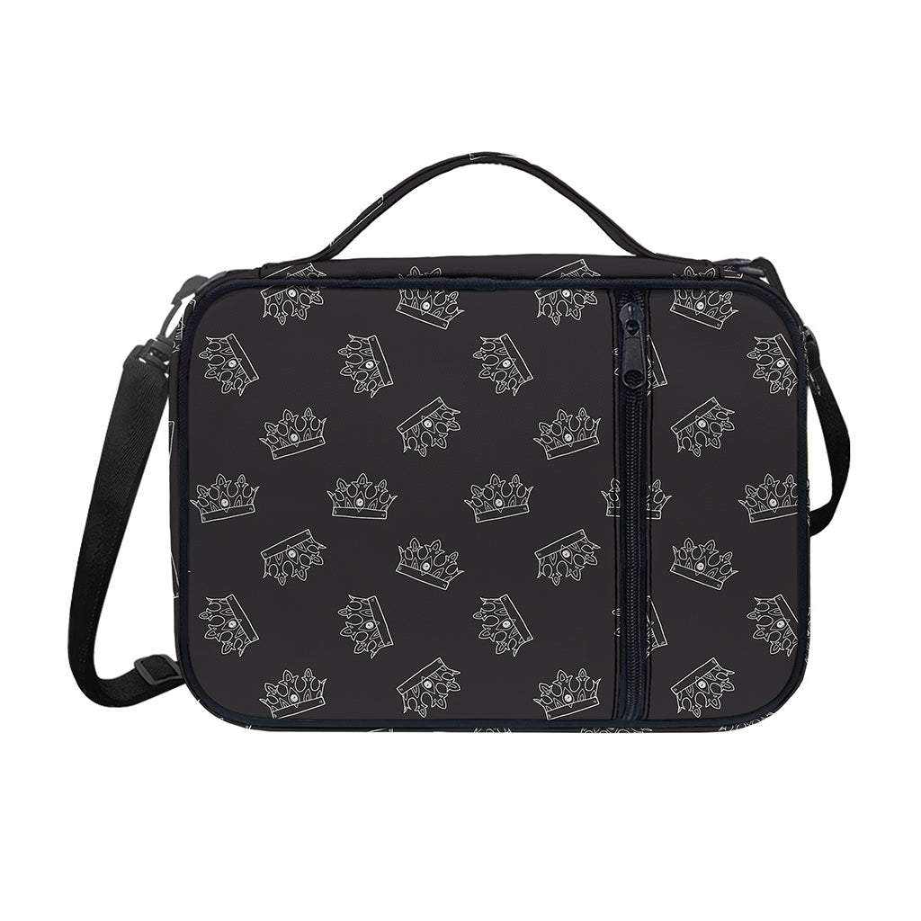 Doodle Crown Pattern Print Shoulder Strap Bible Bag