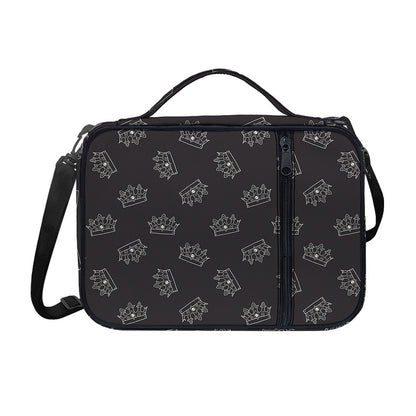 Doodle Crown Pattern Print Shoulder Strap Bible Bag