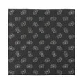 Doodle Crown Pattern Print Silk Bandana