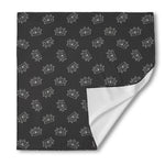 Doodle Crown Pattern Print Silk Bandana