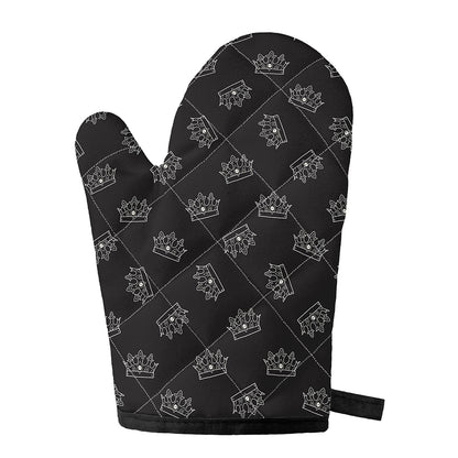 Doodle Crown Pattern Print Single Oven Mitt
