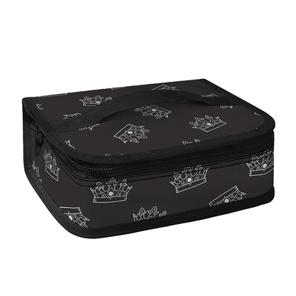Doodle Crown Pattern Print Small Lunch Bag