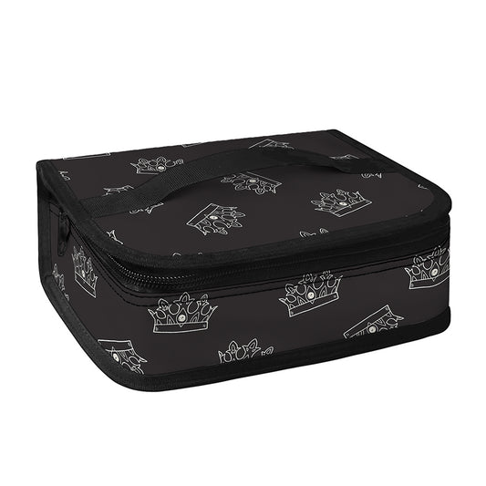 Doodle Crown Pattern Print Small Lunch Bag
